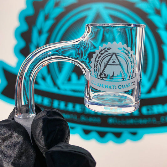 illuminati glass ARTISANSERIES CLEAR BOTTOM BANGER 14mm male 90