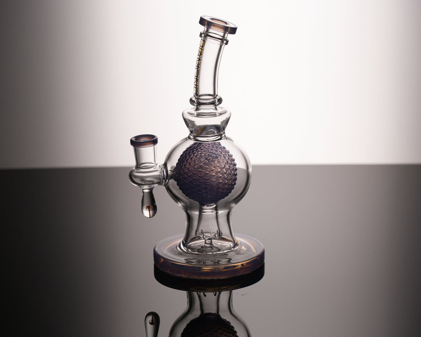 Diamond Glass Ball Drop Rig Violet dgr1091