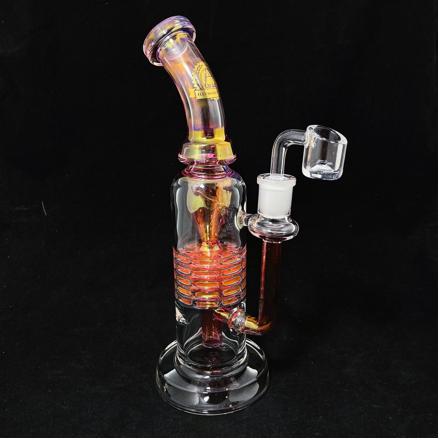 illuminati glass JY86 - Fab Stack Incycler Gold Fumed