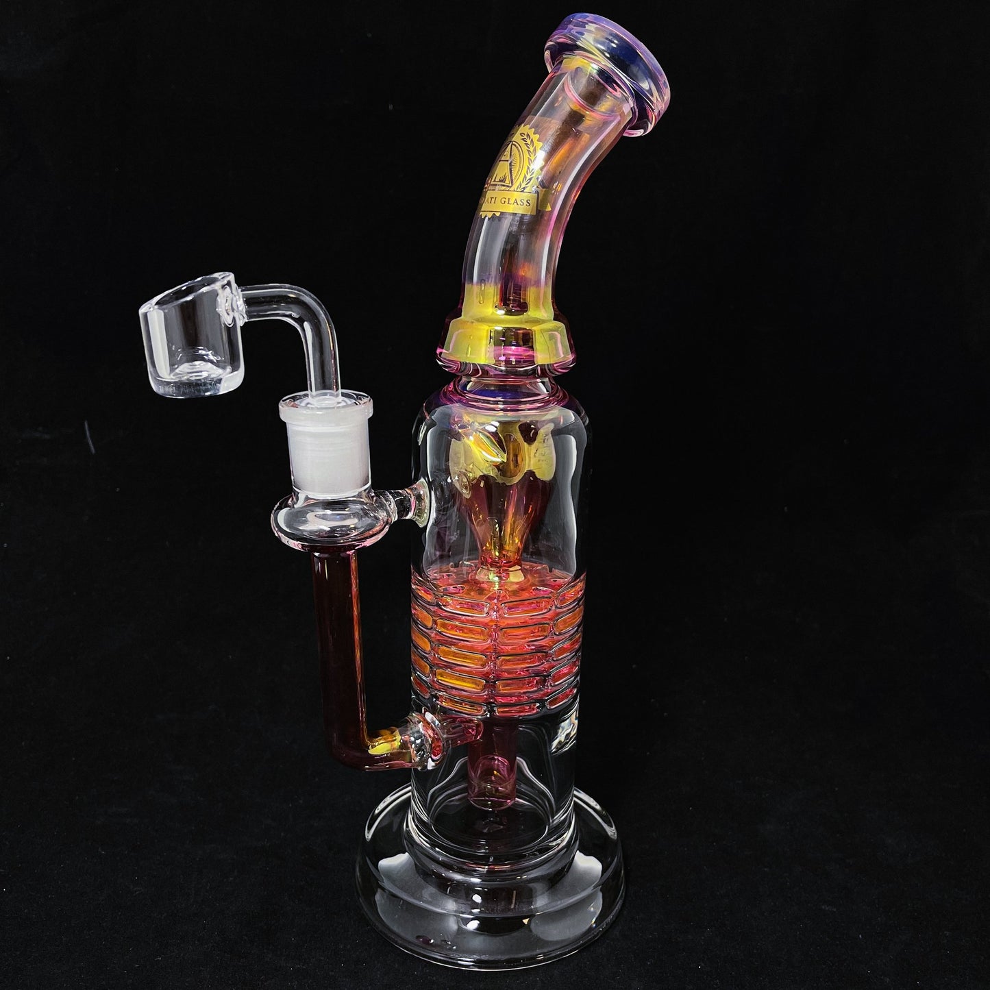 illuminati glass JY86 - Fab Stack Incycler Gold Fumed