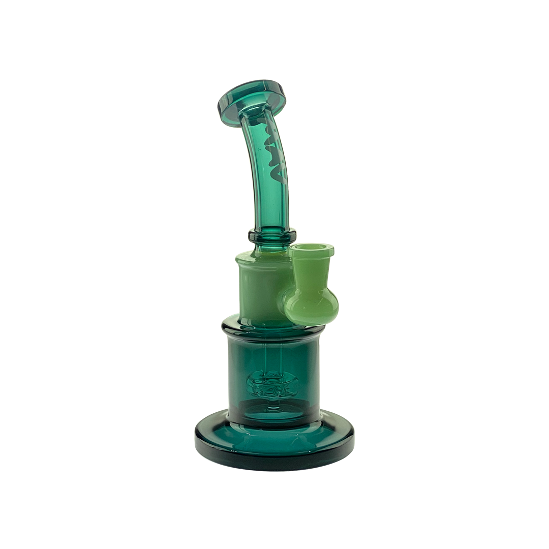 Mav Glass Birthday Cake Teal and Seafoam